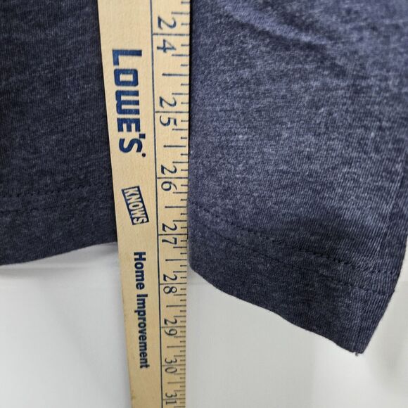 NWT EDDIE BAUER Shirt Men's Med Blue Long Sleeve Crewneck Tee Outdoors Hiking - Picture 4 of 6